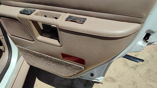 1993 Explorer Passenger Right Rear Inside Door Trim Panel With Switches Back Tan