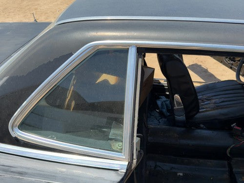 1980 Mercedes 450SL 107 Passenger Right Chrome Trim Around Door OEM Black