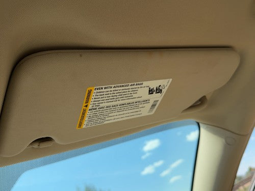 06-16 Impala Passenger Right Sun Visor Oem Without Illumination Neutral 522