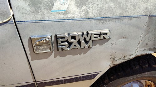 1984-1987 Dodge Ram W150 Passenger Right Power Ram Fender Emblem Badge Oem