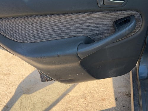 1996-1998 Honda Civic Driver Left Rear Door Trim Panel With Switches Back Gray F