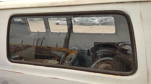 1971-1977 Dodge Van B200 Driver Left Rear Quarter Glass Back Side Window Oem