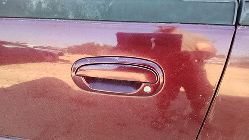 1997-2002 Ford Expedition Driver Left Front Outside Door Handle Oem Maroon Jl