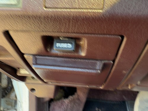 1986-1989 Honda Accord LX Sedan Fuse Cover with Cubby Dash Mauve Red OEM