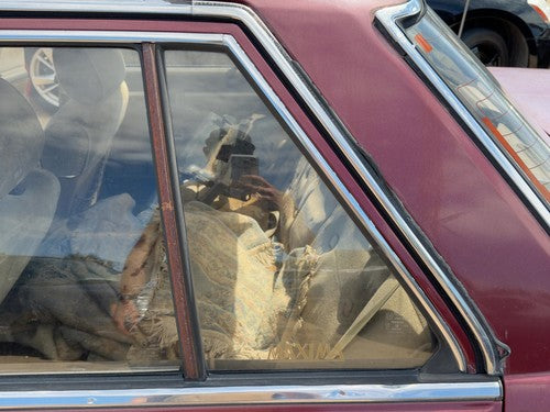 85-88 Nissan Maxima Driver Left Rear Vent Window Back Door Glass With Frame Oem