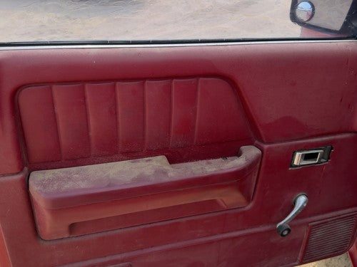 1987-1996 Dodge Dakota Driver Left Front Door Trim Panel Manual Red