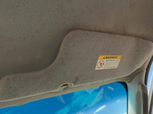 2002-2004 Ford F150 Passenger Right Sun Visor Oem Gray 2L3Z1504104Dab