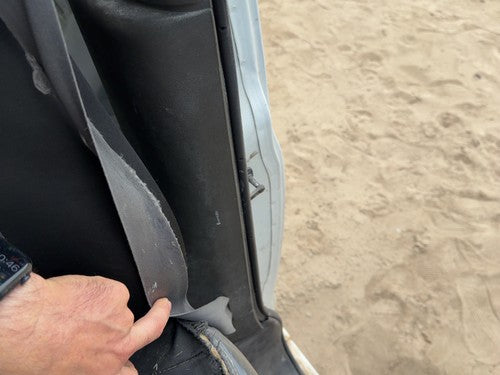 1996-2002 Chevy Express Van 2500 Driver Left Lower B-Pillar Trim Black