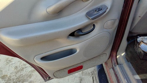 97-99 Expedition Driver Left Rear Inside Door Trim Panel With Switches Back Gray