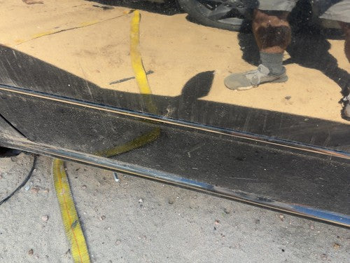 06-07 Infiniti M35X Driver Left Front Moulding From Door Oem Black Obsidian Kh3
