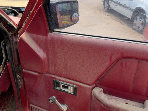 1991-1993 Dodge Dakota Passenger Right Front Door Trim Panel Manual Red
