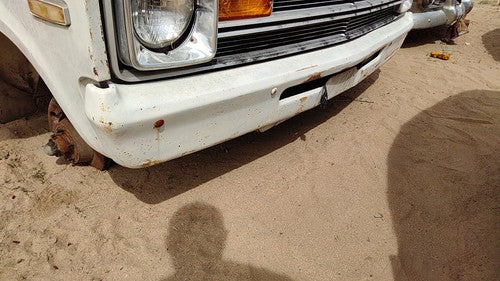 1971-1978 Dodge Van B200 Front Bumper With Brackets Assembly Oem White 02959524