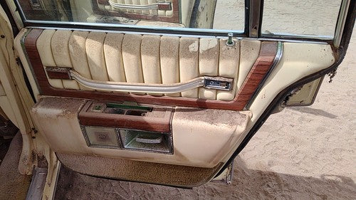 77-84 Cadillac Deville Passenger Right Rear Door Trim Panel With Switches Back