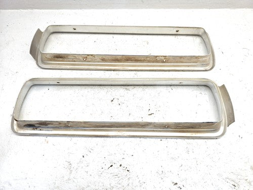 1964 Ford Thunderbird Coupe Pair Chrome Tail Light Trim Bezel Surround Oem