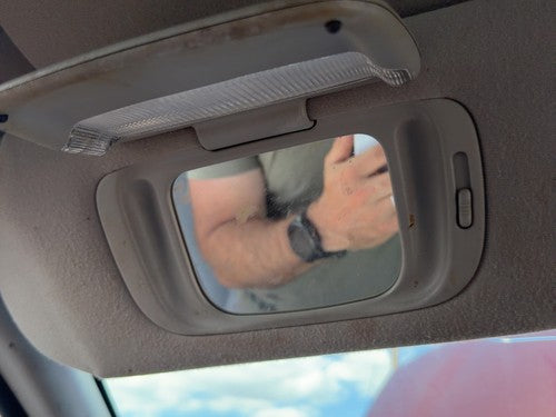 2000-2003 Ford Taurus Driver Left Sun Visor Oem Illumination Gray 1F1Z5404105Fab