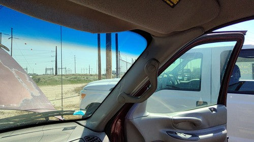 1997 Ford Expedition Passenger Right A Pillar Trim Windshield Post Panel Gray F2