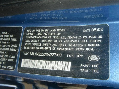 2002-2005 Land Rover Freelander Engine Oil Pan Oem Lsb103050