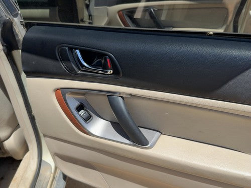 06-09 Legacy Outback Passenger Rear Door Trim Panel With Switches Back Taupe Tau