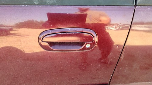 1997-2002 Ford Expedition Driver Left Front Outside Door Handle Oem Maroon Jl