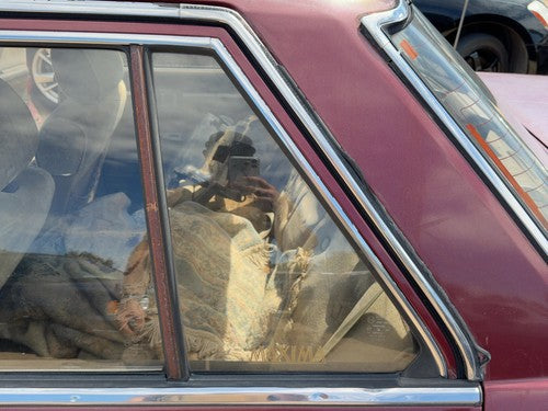 85-88 Nissan Maxima Driver Left Rear Vent Window Back Door Glass With Frame Oem