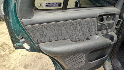 1995-1997 S10 Blazer Driver Left Rear Door Trim Panel With Switches Back Gray
