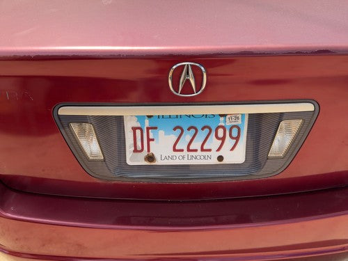 2004-2008 Acura Tl License Plate Trim Surround Panel Oem Tail Trunk Finish
