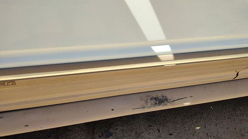 91-94 Ford Explorer Driver Left Front Moulding From Door Oem Trim Strip White