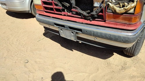 1989-1990 Ford Bronco 2 Front Bumper With Brackets Assembly Oem Chrome