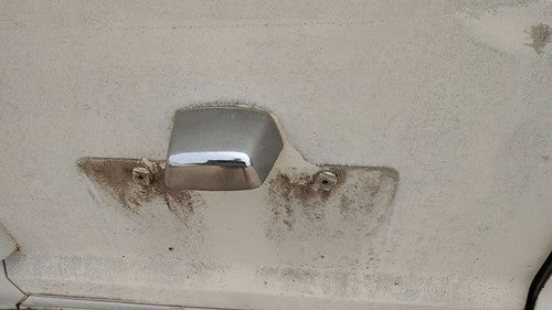 1974 Dodge Van B200 License Plate Light Housing Oem Chrome