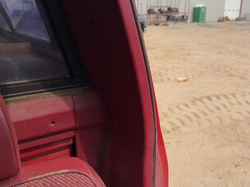 1987-1996 Dodge Dakota Driver Left B-Pillar Trim Red OEM