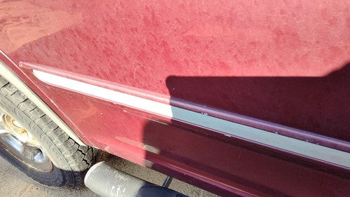 97-02 Expedition Passenger Right Rear Moulding From Door Back Trim Maroon Jl