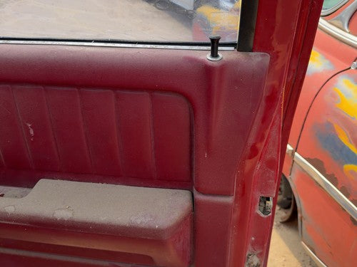 1991-1993 Dodge Dakota Passenger Right Front Door Trim Panel Manual Red