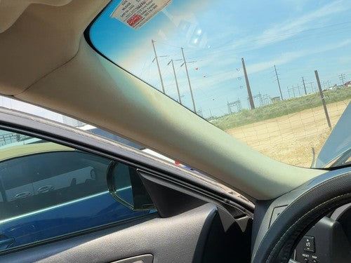 03-08 Fx45 Driver Left A Pillar Trim Windshield Post Panel Oem Willow/Black S