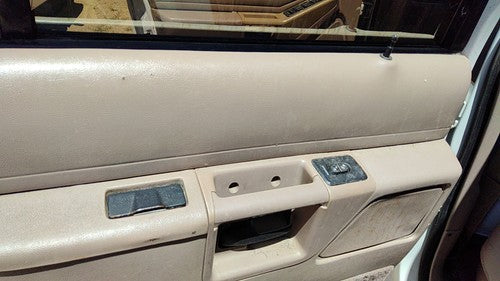 93 Ford Explorer Driver Left Rear Inside Door Trim Panel With Switches Back Tan
