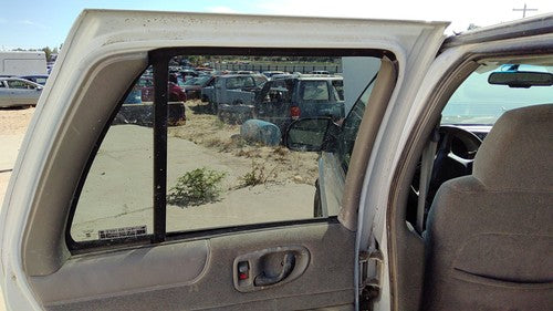 1998-03 S10 Blazer Driver Left Rear Door Trim Panel With Switches Back Gray 92H