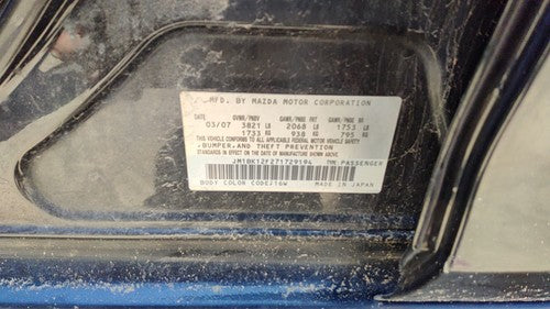 2007 Mazda 3 Transmission And Battery Cable Wiring Harness Oem