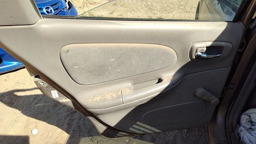 01-02 Dodge Neon Driver Left Rear Door Trim Panel With Switches Back Gray B7L5