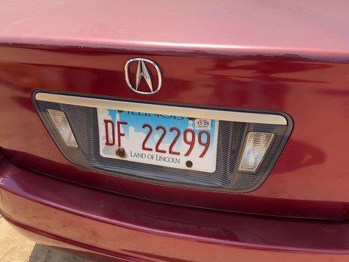 2004-2008 Acura Tl License Plate Trim Surround Panel Oem Tail Trunk Finish