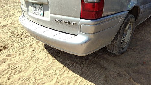 1997-2000 Chevy Venture Rear Bumper Cover Assembly Oem Back Silver 17U 12335848