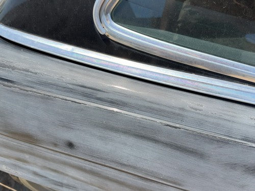 1980 Mercedes 450SL 107 Passenger Right Chrome Trim on Quarter Panel OEM Black