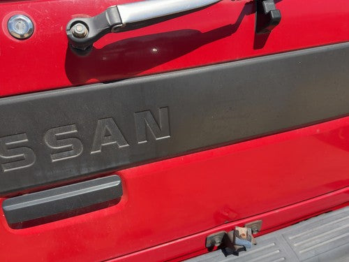 90-95 Nissan Pathfinder Hatch Trim Surround Panel Tail Liftgate Finish Red OEM