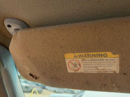 2002-2004 Ford F150 Driver Left Sun Visor Oem Gray 2L3Z1504105Dab
