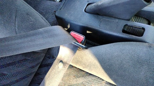 96-00 Honda Civic Passenger Right Front Seat Belt Buckle Receiver Oem Coupe Gray