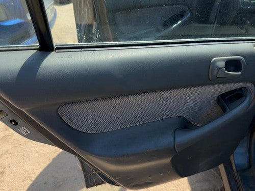 1996-1998 Honda Civic Driver Left Rear Door Trim Panel With Switches Back Gray F