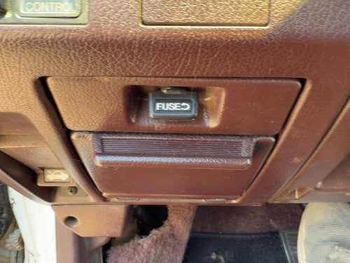 1986-1989 Honda Accord LX Sedan Fuse Cover with Cubby Dash Mauve Red OEM