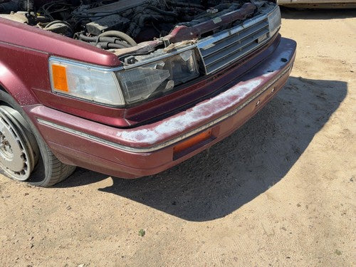 1987-1988 Nissan Maxima Front Bumper Cover Assembly Oem 4Dr Sedan Red 6202238E25