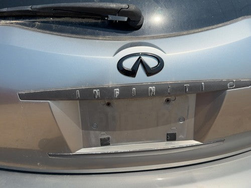 03 Fx45 License Plate Trim Surround Panel Tail Trunk Finish Diamond Graphite Wv2