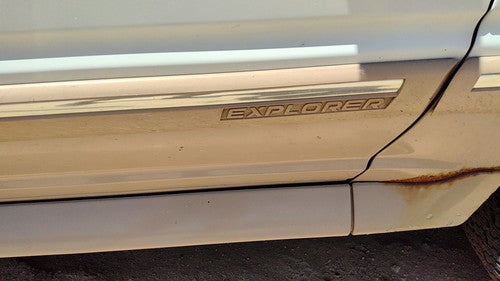 1993 Ford Explorer Passenger Right Front Moulding From Door Oem Trim Strip White