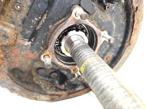 87-95 Pathfinder Driver Left Rear Axle Shaft With Complete Brake Backing Plate