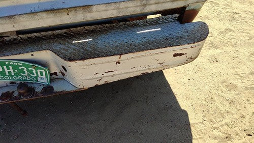 1978-1993 Dodge Ram W150 Rear Step Bumper With Brackets Oem 82400657